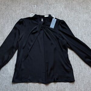 Women bow neck blouse